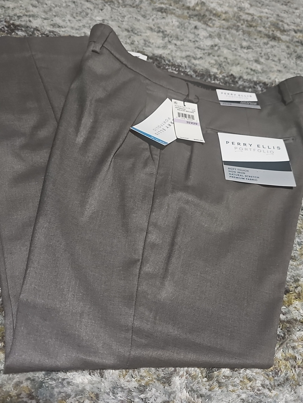 Perry Ellis Mens Slim Fit Flex Stretch Dress Pants
